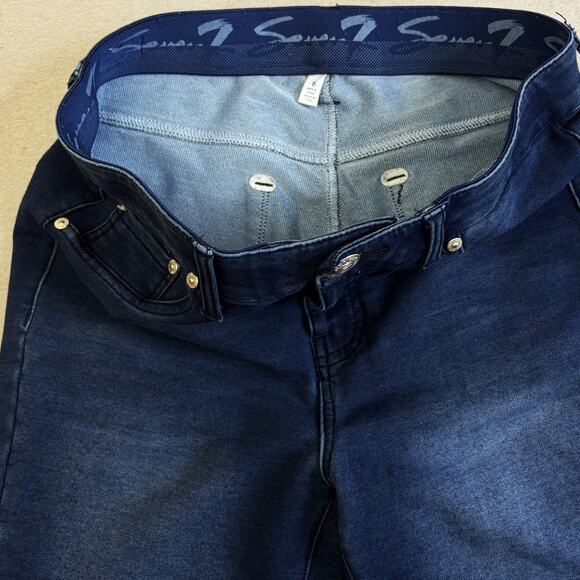 Seven7 Jeans Womens 6 Blue Denim Straight Leg Casual Pants Gorpcore Normcore - Picture 4 of 9